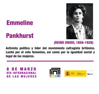 Emmeline Pankhurst, pequeña descripción